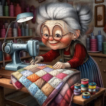 Grand-mère Magical Stitches Puzzle 1000 pièces